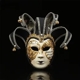 Maski imprezowe moda pełna twarz mini wenecka maska ​​maskarada Mardi Gras Halloween 220823