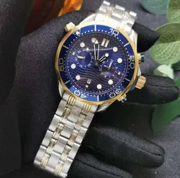 Erkekler 2813 Hareketi İzliyor Mavi 300/600mm AAA Orologio Mens Tasarımcı Yüksek Kaliteli Montre De Luxe Moda Relojs