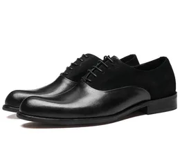Retro formal 9430 Made Black Wedding Shoes Lace Up Sapatos masculinos de alta qualidade de couro de alta qualidade