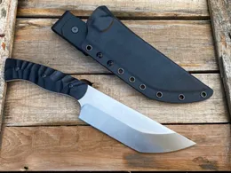 Nowy 2022 TK Survival Prosty nóż A8 Satin Tanto Blade G10 Stałe noże polowania na ostrze z Kydex