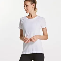 Woman Short Sleeve Shirt Elastic Sports T Fitnes's Gym Running Black Tops Tee 220328