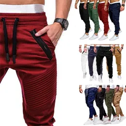 Moda Erkek Kargo Sıradan Düz Renkler Çok Loket Pantolon Artı Beden Joggers Sweatpants Çoklu Stil Seçilebilir 220712