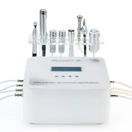 RF No Needle mesotherapy skin rewjuvenation أداة microcurrent 7in1 آلة التجميل Galvanic التبريد microdermabargar