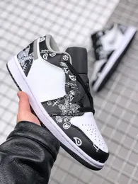 Skor MENS 1S LOWS Jumpman 1 Low Se Shadow Basketball Shoe High Quality Sports Sneakers Real Leather White/Black/Grey Size 36-47