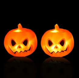 Halloween Lanterna de abóbora 18cm Fantasma luminoso chamado Voice Control Pumpkins Bar Props Layout Cenário Ornamentos para varejo ou atacado