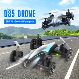 D85 2in1 Dron Air-Ground Flying Car 2.4g Dual Mode Racing Mini Drohne Professionelle RC Quadcopter Drohnen Kinder Spielzeug 220427
