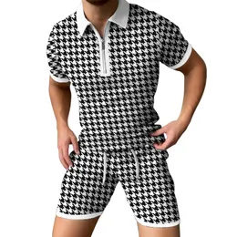 Men's Tracksuits Summer Streetwear Camisa de roupas masculinas Casual 3D Impressão digital Sports Men Shorts Teeshirt Homme Clothing Poleras Hombrem