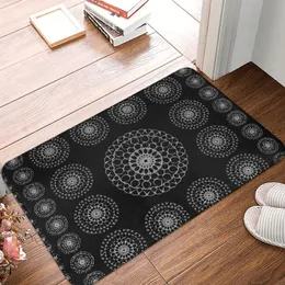 Teppiche, Mandala-Kvadrat-Design, Fußmatte, Teppich, Matte, Fußpolster, Bad, rutschfest, für Eingang, Küche, Schlafzimmer, langlebig, waschbar, FashionCarpets