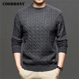 COODRONY Brand Sweater Men Streetwear Fashion Knitwear Jumper O-Neck Pullover Men Clothing Autumn Winter Casual Sweaters C1191 201221