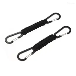 Outdoor Gadgets 2 PCS Multi-functional Paracord Keychains With Rings Lanyards Key Chains Heavy Duty Holder Hiking Climbing For