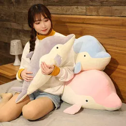 PC CM جميلة Dolphin Plush Toy Cute Litting Love Cotton Animal Pillow للأطفال