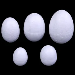 10pcsset 37cm Modelling Polystyrene Styrofoam Foam Egg Ball For DIY Christmas Day Or Easter Decoration White Craft Y201020