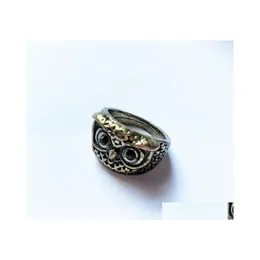 Band Rings Fashion Jewelry Owl Ring Women Drop Delivery Dhjgu