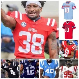 Nik1 2021 Red Ole Miss Rebels Football Jersey NCAA College 18 Archie Manning 2 Mike Wallace 74 Michael Oher 9 Jerrion Ealy 13 Sam Williams 95