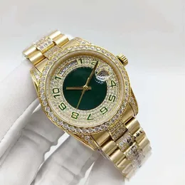 Men's and women's automatic mechanical watch classic green digital aaa 36mm diamond bezel stainless steel fashioning desinger watches