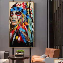 Girl Huge Oil Painting On Canvas Home Decor Handpainted/Hd-Print Wall Art Pictures Customization Is Acceptable 21051305 Drop Delivery 2021 P