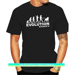 Мужская футболка Evolution Staffy Стаффордширский бультерьер Staffie Staff Dog 220702