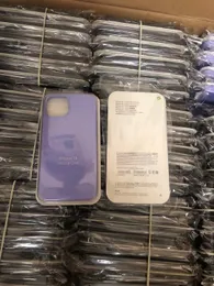 Capas de capa mole de silicone oficiais para iPhone 13 mini 12 max pro max xr ix 8 7 Capa de celular à prova de choque com logotipo