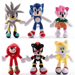 New Arrival PP Cotton Plush Toys Cute Action Figure Shadow the Hedgehog Plush Toy for Xmas Kid Gift