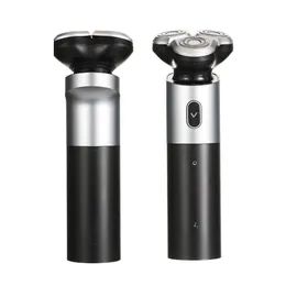 VGR barba elétrica barba barba barba barba giratom tripla lâmina de barba timer lavável Ipx7 Razor recarregável para homens v-343