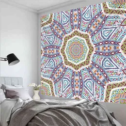 Mandala blomma matta Andala sovrumsdekor estetiska väggmattor panorama papper väggmålning tapiz de pared j220804