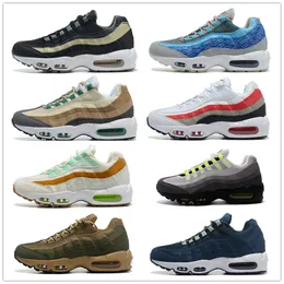 Designer 95 scarpe da corsa da uomo 95s Triple Black White Club Neon Cork Greedy Dark Smoke Grey Brown Sneakers UNDEFEATED 20th Anniversary Grape Safari Sports Trainers