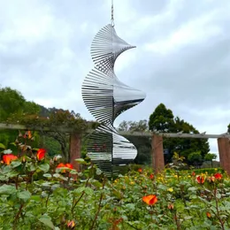 Nordic Geometrik 3D Flip Rüzgar Çanları Bahçe Parkı Deniz Kenar Penceresi Büyük Ağaç Asma Dönen Windchimes Açık Sarkık Dekorasyon 220721