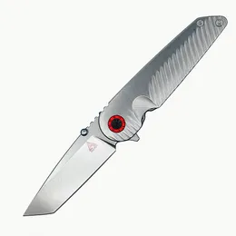 Promocja R1501 Flipper Składanie noża D2 Kamienne mycie Tanto Point Blade Stal Stael Stal Stal łożyska Kulki Szybkie otwarte noże z nylonową torbą