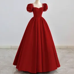 2022 Formalne czerwono czarne koronkowe suknie balowe wieczorowe sukienki z koralikami Sweetheart Sweet Train One ramię Wysokiej jakości suknie wieczorowe
