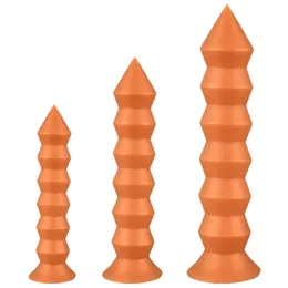 Ny ankomst anal plug dildo prostata massage stick sexiga leksaker för kvinnor män lång rumpa spiral med sugkopp