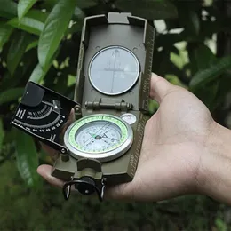 Utomhusprylar Professionell siktning Lysande kompass Klinometer Militärarmégeologi med månsken för vandring CampinOutdoor