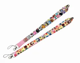 Mobiltelefonband charms 20st tecknad anime spel lanyard rem för nyckelring id kort omslag pass pass gym USB märke hållare nyckelring nackband tillbehör tillbehör