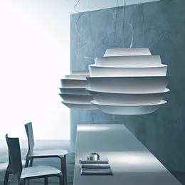 Lâmpadas pendentes Luzes LED italianas foscarini onda soleteira de rosa branca cozinha pendurada luminária sala de estar decoração de decoração