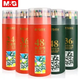 M&G 1218243648 Colores OilWatercolor Color Pencil Set for drawing Andstal water coloring Colour colored pencils school kids Y200709