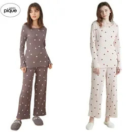홈 착용 여성용 Gelato Pique Pajamas 여성용 Sleep Tops 라운지 속옷 숙녀 Roomwear Sleepwear Modal 220329