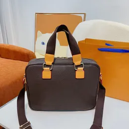 laptop bags Men bag briefcases shoulder bags Crossbody Designer handbags mens Fashion Casual retro High capacity handbag briefcase