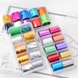 Foil Laser Design Sticker Nail Art Sticker Boxed 17 Styles Sky Star Decal 100*2.4 cm Manicure Decoration