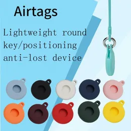 Klasynie odpowiednie do kolorów Airtag Ochronne Pierścienie Pierścienie Klucz Airtags Tracker Lokalizator silikonowy