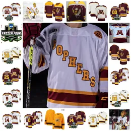 2022 NCAA Frozen Four Championship Minnesota Golden Gophers Hockey Jersey Custom 26 Ella Huber 27 Savannah Norcross 31 Skylar Vetter 33 Makayla Pahl 35 Lauren Bench