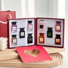 Designer Perfumes Set Gift Box 10 Bottles 7.5ml Rose Oud Wood Neroli Peach Fabulous Charm 8pcs Fragrance Unisex Spray Long Lasting Fast