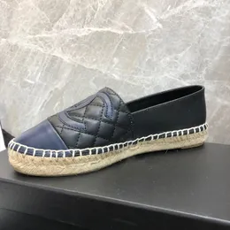 X 2022 Autunno piccolo vento profumato scarpe da pescatore femminile piatto nuovo paglia intrecciata corda di canapa mocassini pigri femminile