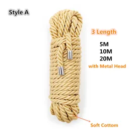 Exotic Shibari Accessory of Handcuffs Bondage Rope for Men Women Fetish Bdsm Slave Role Play Binder Restraint Touch Tie Up Fun