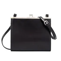 Kvällspåsar avslappnad klippväska kvinnor messenger pu läder svart 2022 lady axel crossbody märken all-match tote ins purse sac