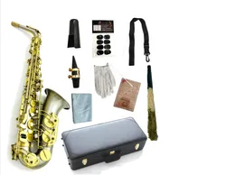 Real Pictures Alto Saxophone Eb Tune Copper Brushed Material Professional Woodwind With Sax Accessories Mouthpiece