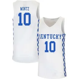 Sjzl98 #10 Davion Mintz Kentucky Wildcats College-Basketball-Trikot 5 Terrence Clarke, Herren-Stickerei, genäht, individuell mit beliebiger Nummer und Namen