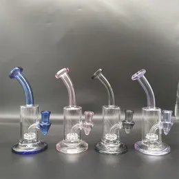 7 cali Multicolor Recycler Szkło Bong Rury wodne Połączenie Tobacco Hookh 14mm Bowl