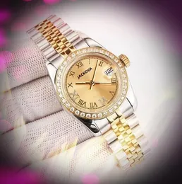 Designer de 31mm Diamantes Ring Ringwatches Women Mechanical Automatic Gold Edge 904L Aço inoxidável Classic atmosfera elegante relógio de pulso Montre de luxo