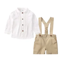 Summer Fashion infant clothing Baby Suit Baby Boys Clothes Gentleman Bow Tie Shirt pants Baby 2PCS toddler outfits 0-4Y