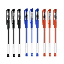 Jel Kalemler 6/30 PCS/Set Kalem Yazımı 0.5mm Kırmızı/Siyah/Mavi Mürekkep Doldurma Çubuk Okul Ofis Kırtasiye Öğrenci Malzemeleri