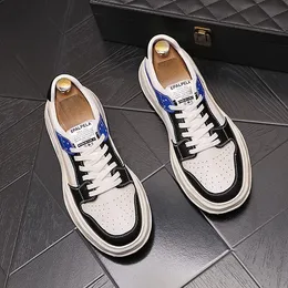 Desigenr gelinlik ayakkabı bahar sonbahar beyaz rahat kaymaz erkek rahat kaykay sneakers marka yüksek top yuvarlak ayak sürüş yürüyüş loafer'lar